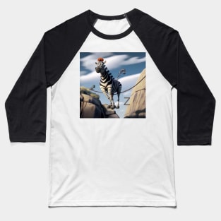 Letter Z for Zebra on Zipline from AdventuresOfSela Baseball T-Shirt